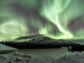 A photo of the Aurora Borealis in Kiruna, Sweden is pictured in this undated file photo. (Getty Images)