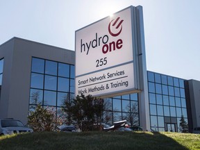 A Hydro One office is pictured in Mississauga, Ont. on Wednesday, Nov. 4, 2015.