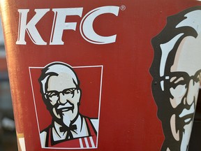 Picture taken on January 25, 2016, shows the Kentucky Fried Chicken (KFC) logo. (JEAN-FRANCOIS MONIER/AFP/Getty Images)