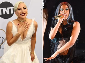 Lady Gaga (left) and Cardi B (right) were among the names on a leaked list claiming to reveal the winners of the upcoming Grammy Awards.