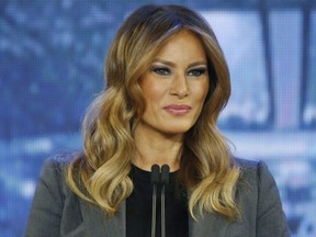 Britain's Telegraph newspaper said Saturday Jan. 26, 2019, it apologizes "unreservedly" to Melania Trump and her family after publishing an article it says contains many false statements, and paid damages.