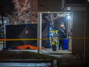 Two people are dead in what is thought to be a murder-suicide at an apartment building on Birchmount Road, south of St. Clair Ave. E. in Scarborough Ont.