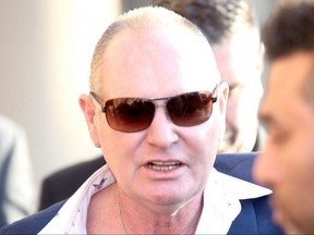 Paul Gascoigne leaves Teesside Crown Court in Middlesbrough, North Yorkshire, where he appeared on a charge of sexual assault by touching.