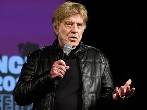 Robert Redford, president and founder of the Sundance Institute, addresses reporters during the opening day press conference at the 2019 Sundance Film Festival, Thursday, Jan. 24, 2019, in Park City, Utah.