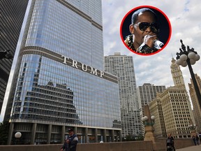 Chicago police reportedly paid a visit to R. Kelly's condo at Trump Tower after receiving an anonymous tip about two women who were allegedly held against their will. (AFP/Getty Images and AP file photos)