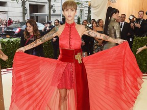 Ruby Rose attends the Heavenly Bodies: Fashion & The Catholic Imagination Costume Institute Gala at The Metropolitan Museum of Art on May 7, 2018 in New York City.