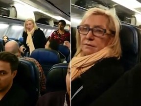 An unnamed passenger aboard an United Airlines flight on Jan. 2 was kicked off for fat-shaming passengers during a tirade. (Facebook/Norma Rodgers)