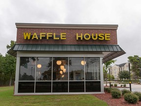 A Waffle House restaurant is seen on September 13, 2018 in Myrtle Beach, South Carolina.