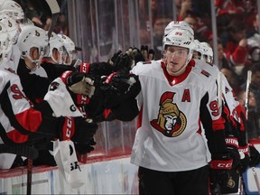 Senators centre Matt Duchene is with his wife as they await the arrival of their first baby. GETTY IMAGES FILE