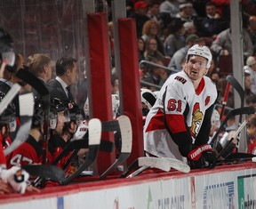 How much longer will Mark Stone be with the Ottawa Senators? (GETTY IMAGES)