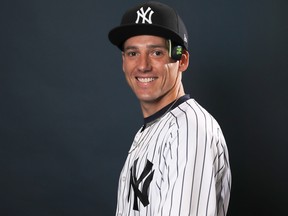 New York Yankees Danny Farquhar poses for a portrait during the New York Yankees Photo Day on Feb. 21, 2019 at George M. Steinbrenner Field in Tampa, Fla. (Elsa/Getty Images)