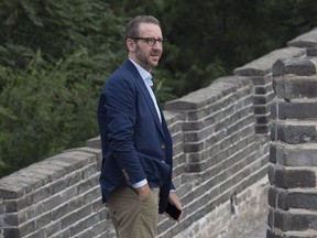 Gerry Butts, principal secretary to the prime minister, is seen during a visit to the Great Wall of China, in Beijing on Sept. 1, 2016. (The Canadian Press)
