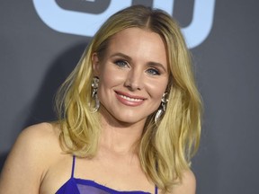 Kristen Bell arrives at the 24th annual Critics' Choice Awards on Sunday, Jan. 13, 2019, at the Barker Hangar in Santa Monica, Calif.