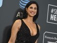 Sarah Silverman poses in the press room at the 24th annual Critics' Choice Awards on Sunday, Jan. 13, 2019, at the Barker Hangar in Santa Monica, Calif.