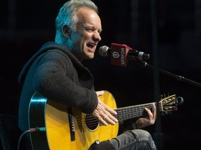 Sting performed 7 songs from his new musical 'The Last Ship' as well as 2 of his own works for GM and UNIFOR employees who will lose their jobs when GM shuts down the Oshawa Plant at the end of the year. Thursday February 14, 2019. Stan Behal/Toronto Sun/Postmedia Network