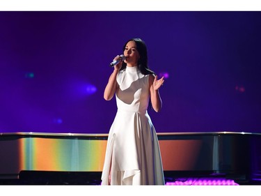 US singer-songwriter Kacey Musgraves performs during the 61st Annual Grammy Awards on February 10, 2019, in Los Angeles.