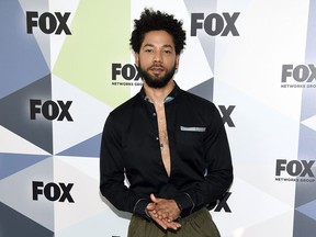 In this Monday, May 14, 2018 file photo, actor and singer Jussie Smollett attends the Fox Networks Group 2018 programming presentation after party at Wollman Rink in Central Park in New York.