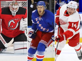 Goaltender Keith Kinkaid, and forwards Kevin Hayes and Gustav Nyquist were sent packing by their respective teams on the NHL's trade deadline day, Monday, Feb. 25, 2019.
