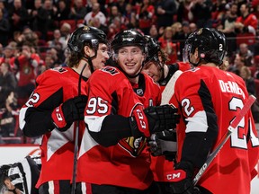 All indications point to Matt Duchene (centre) being moved by the Ottawa Senators. (Jana Chytilova/Freestyle Photography/Getty Images)