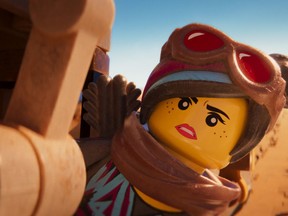 This image released by Warner Bros. Pictures shows the character Lucy/Wyldstyle, voiced by Elizabeth Banks, in a scene from "The Lego Movie 2: The Second Part."