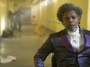 This image released by Universal Pictures shows Samuel L. Jackson in a scene from M. Night Shyamalan's "Glass."