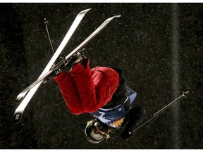 Canada's Cassie Sharpe competes during the women's World Cup freestyle ski halfpipe event in Calgary, Alta., Saturday, Feb. 16, 2019.THE CANADIAN PRESS/Jeff McIntosh ORG XMIT: JMC107
