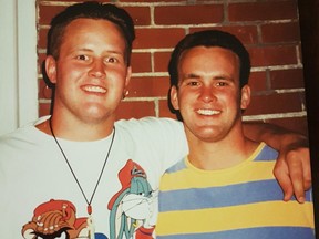 Cory Baylis (left) and his brother, Todd, are pictured in 1992. (Supplied photo)