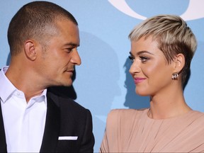 Katy Perry and Orlando Bloom attend the Gala for the Global Ocean hosted by H.S.H. Prince Albert II of Monaco at Opera of Monte-Carlo on September 26, 2018 in Monte-Carlo, Monaco.