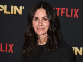 Courteney Cox arrives at the premiere of Netflix's "Dumplin'" at the Chinese Theater on Dec. 6, 2018 in Los Angeles, Calif.  (Kevin Winter/Getty Images)