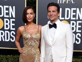 Irina Shayk and Bradley Cooper attend the 76th Annual Golden Globe Awards at The Beverly Hilton Hotel on Jan. 6, 2019 in Beverly Hills, Calif.  (Frazer Harrison/Getty Images)