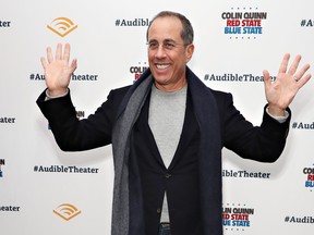 Jerry Seinfeld attends the opening night of 'Colin Quinn: Red State Blue State' at the Minetta Lane Theatre on Jan. 22, 2019 in New York City. (Cindy Ord/Getty Images for Red State Blue State)