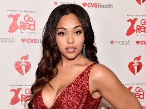 Jordyn Woods attends The American Heart Association's Go Red For Women Red Dress Collection 2019 Presented By Macy's at Hammerstein Ballroom on Feb. 7, 2019 in New York City.  (Theo Wargo/Getty Images for AHA)