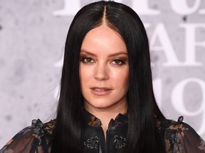 Lily Allen attends The BRIT Awards 2019 held at The O2 Arena on Feb. 20, 2019 in London. (Jeff Spicer/Getty Images)
