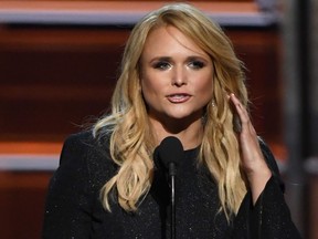 Miranda Lambert accepts the Female Vocalist of the Year award during the 53rd Academy of Country Music Awards at MGM Grand Garden Arena on April 15, 2018 in Las Vegas, Nevada.  (Ethan Miller/Getty Images)