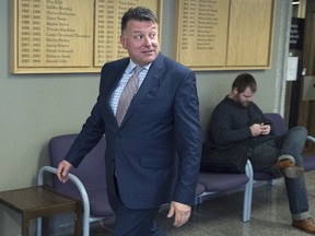 Maurice Chiasson, a lawyer with Stewart McKelvey, attends Nova Scotia Supreme Court as Canada's largest cryptocurrency exchange seeks creditor protection in the wake of the sudden death of its founder and chief executive in December and missing cryptocurrency worth roughly $190-million, in Halifax on Tuesday, Feb. 5, 2019. (THE CANADIAN PRESS/Andrew Vaughan)