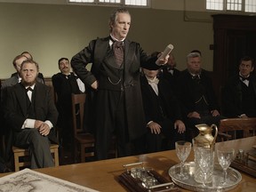 Still image from the Heritage Minute featuring Sir George-Etienne Cartier, the key Father of Confederation from French Canada and Sir John A. Macdonald's most important ally in the federation project.