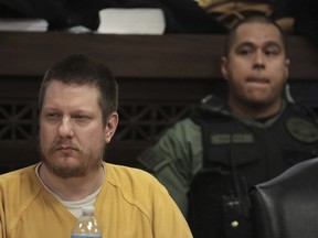 In this Jan. 18, 2019 file photo, former Chicago police Officer Jason Van Dyke attends his sentencing hearing at the Leighton Criminal Court Building in Chicago, for the 2014 shooting of Laquan McDonald.