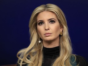 In this March 22, 2018 file photo, Ivanka Trump listens to question during a Generation Next White House forum at the Eisenhower Executive Office Building on the White House complex in Washington.
