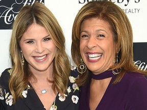 Jenna Bush Hager and Hoda Kotb attend Hudson River Park Friends Playground Committee Fourth Annual Luncheon at Current at Chelsea Piers on Jan. 25, 2019 in New York City. (Jamie McCarthy/Getty Images for The Hudson River Park Friends Playground Committee)