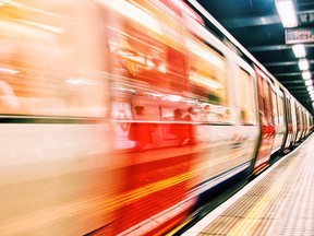 File photo of a London Underground subway train.