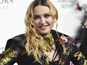 In this Dec. 9, 2016 file photo, Madonna attends the 11th Annual Billboard Women in Music honours in New York.