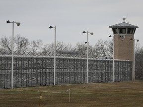 In this Jan. 9, 2019 file photo, fences line the exterior of the Southern Ohio Correctional Facility, in Lucasville, Ohio. (AP Photo/John Minchillo, file)