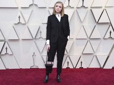 Elsie Fisher arrives at the Oscars on Sunday, Feb. 24, 2019, at the Dolby Theatre in Los Angeles. (Richard Shotwell/Invision/AP)