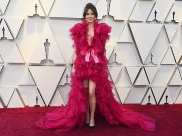 Linda Cardellini arrives at the Oscars on Sunday, Feb. 24, 2019, at the Dolby Theatre in Los Angeles. (Jordan Strauss/Invision/AP)