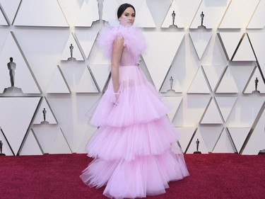 Kacey Musgraves arrives at the Oscars on Sunday, Feb. 24, 2019, at the Dolby Theatre in Los Angeles. (Richard Shotwell/Invision/AP)