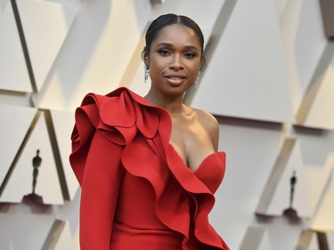 Jennifer Hudson arrives at the Oscars on Sunday, Feb. 24, 2019, at the Dolby Theatre in Los Angeles. (Jordan Strauss/Invision/AP)