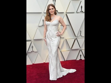 Amy Adams arrives at the Oscars on Sunday, Feb. 24, 2019, at the Dolby Theatre in Los Angeles. (Jordan Strauss/Invision/AP)