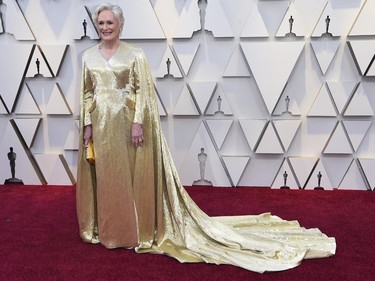 Glenn Close arrives at the Oscars on Sunday, Feb. 24, 2019, at the Dolby Theatre in Los Angeles. (Richard Shotwell/Invision/AP)