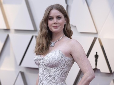Amy Adams arrives at the Oscars on Sunday, Feb. 24, 2019, at the Dolby Theatre in Los Angeles. (Richard Shotwell/Invision/AP)