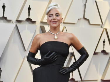 Lady Gaga arrives at the Oscars on Sunday, Feb. 24, 2019, at the Dolby Theatre in Los Angeles. (Jordan Strauss/Invision/AP)